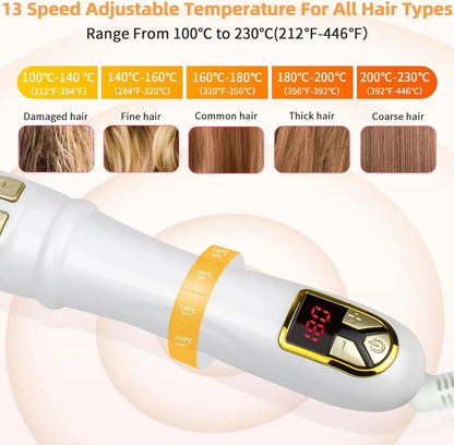 2024 Best Hair Curling Wand 28Mm Automatic Rotating Curling Iron for Professional Big Waves and Inward Curls