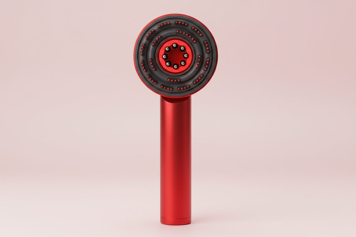 Electric Scalp Massager, Hair Oil Applicator, Scalp Massager Tool, 3 Modes Massager, Blue/Red Light Massager, Vibrating Hair Brush, Scalp Tool, Relaxing Scalp Massager for Women Men