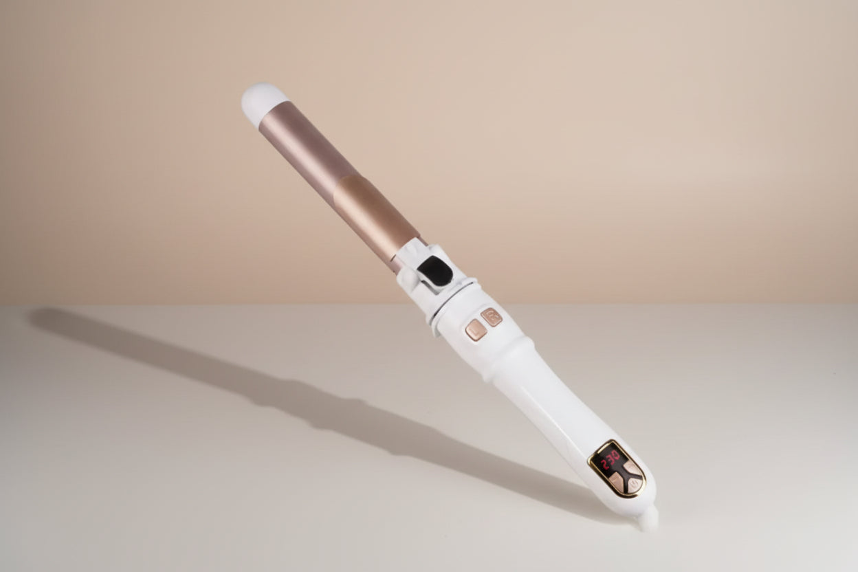 2024 Best Hair Curling Wand 28Mm Automatic Rotating Curling Iron for Professional Big Waves and Inward Curls